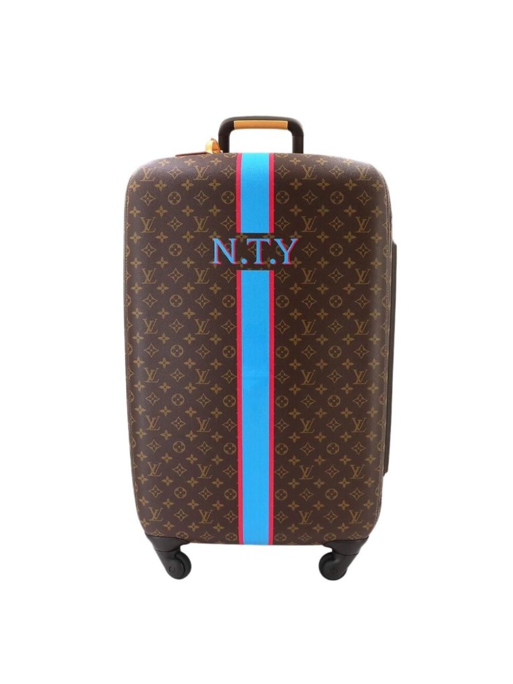 Louis Vuitton Montmonogram Zephyr 70 Carrie Bag Brown Gold